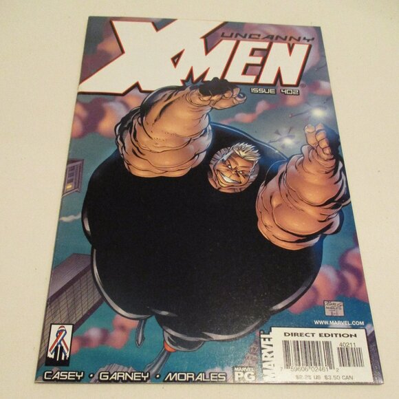 Marvel Uncanny X-Men Medium Black White Blue Graphic Wolverine Comic Book - Picture 2 of 7